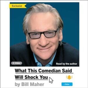 Free Audiobook : What This Comedian Said Will Shock You, By Bill Maher