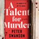 Free Audiobook : A Talent for Murder, by Peter Swanson