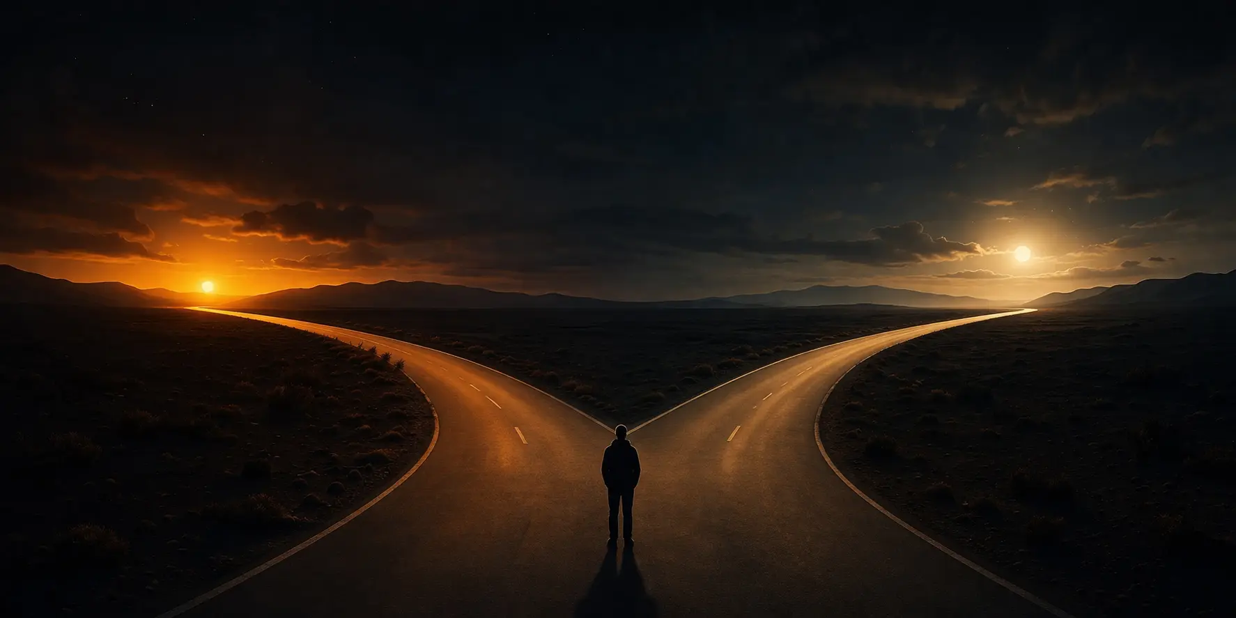 Two roads diverging — choosing between Audible and Audiobooks.com comes down to your listening habits